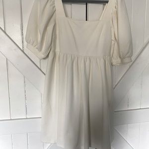 White maternity dress